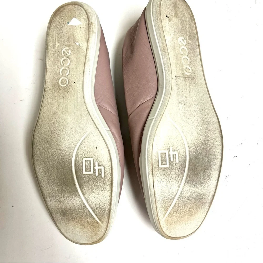 Ecco Women's Mauve Simpil Loafers classic minimalist preppy casual leather 10 40